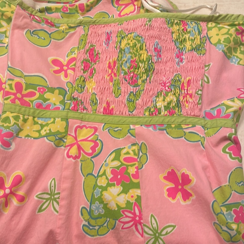 Lilly Pulitzer size 2 pink & green vintage crab print dress. - Picture 7 of 7